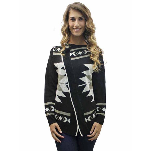 Tribal Print Cardigan Sweater - Picture 2 of 3